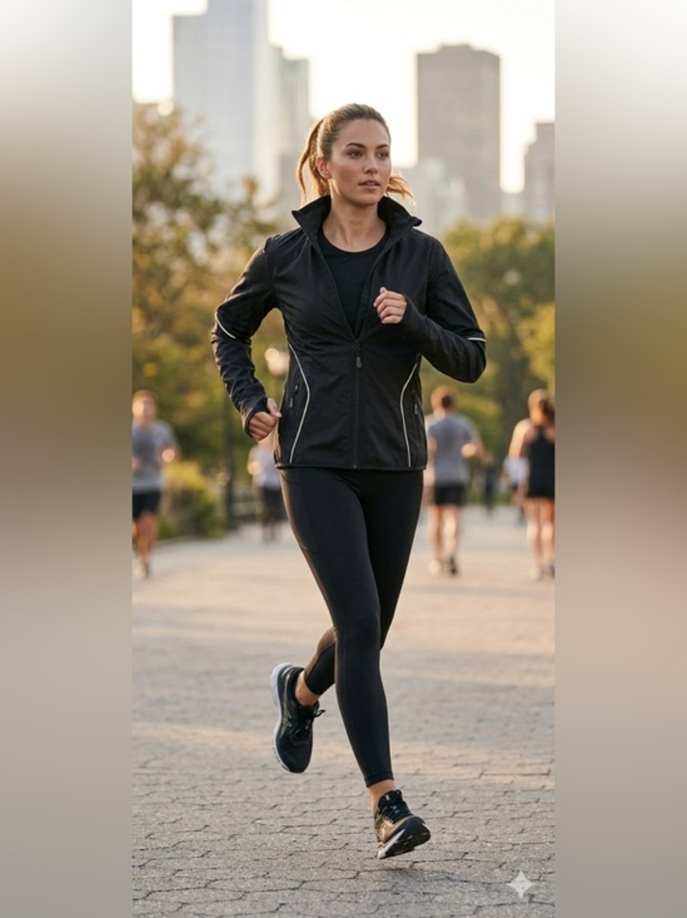 Zorrel Women’s Medium Weather Series Black Running Active Softshell Jacket M